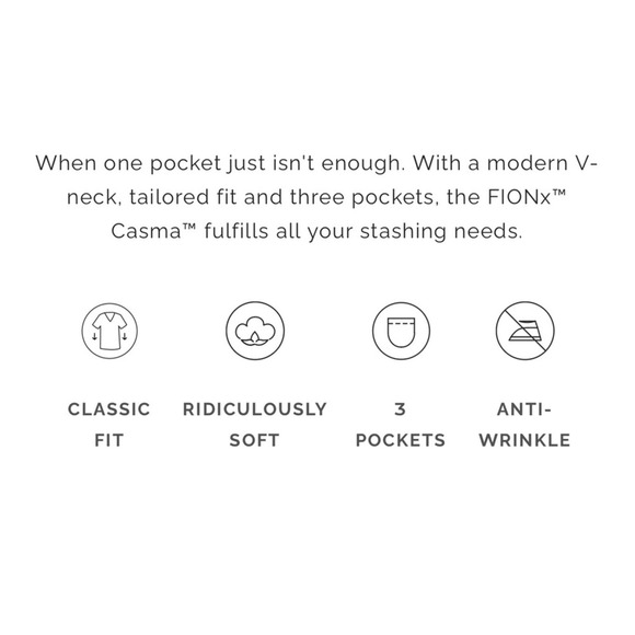 FIGS Casma™ Three-Pocket Scrub Top in Graphite - Picture 9 of 10